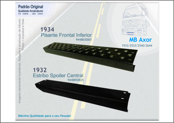 AM1932 - SPOILER AXOR CENTRAL ACO LISO ORIGINAL