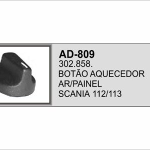 AD-809 - BOTAO AQUECEDOR AR PAINEL SCANIA 112/113