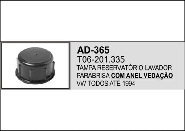 AD-365 - TAMPA RESERV AGUA LIMPADOR PARABRISA VW ATE 94