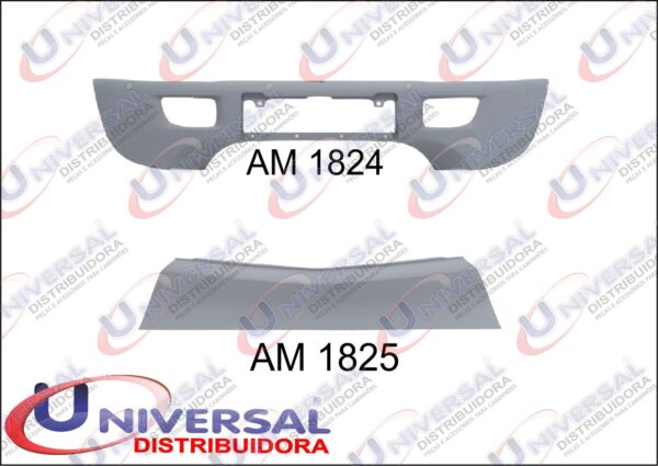 AM1824 - PARACHOQUE ACTROS 2016 CABINE ALTA CENTRAL SUPERIO