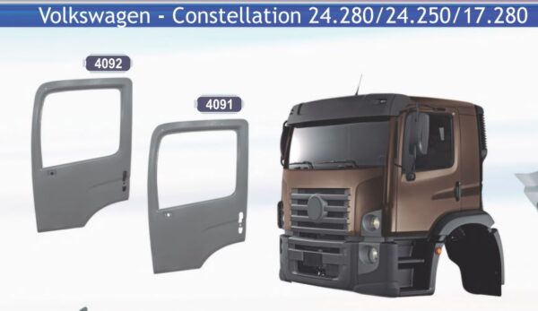 AM4091D - FOLHA PORTA VW CONSTELLATION DIR