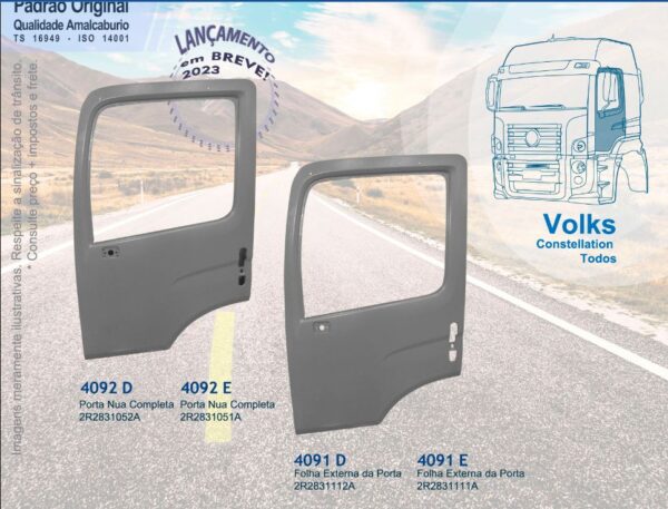 AM4092D - PORTA NUA VW CONSTELLATION DIR