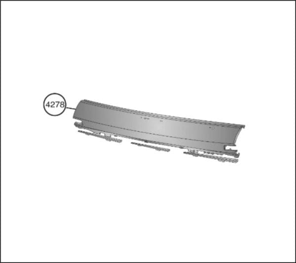 AM4278 - PAINEL FRONTAL SUP VW WORKER C/ FRISOS