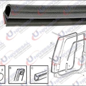 3176221 - BORRACHA PORTA VOLVO FH 40 CM COLANTE