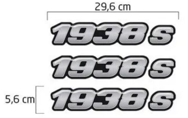 ADS2098 - EMBLEMA RESINADO MB 1938S NOVO