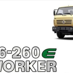 ADS1013 - EMBLEMA RESINADO VW 26-260 E / WORKER CROMADO