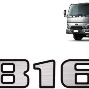 ADS805 - EMBLEMA RESINADO CARGO 816 ESCOVADO