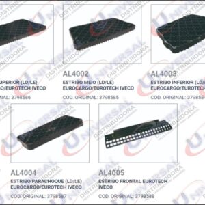 ALM4004 - ESTRIBO ALUMINIO IVECO PARACHOQUE DIR/ESQ