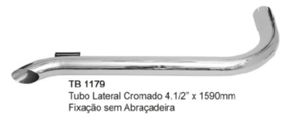 TB1179 - SAIDA FINAL CROMADA 4.5" (1590MM)