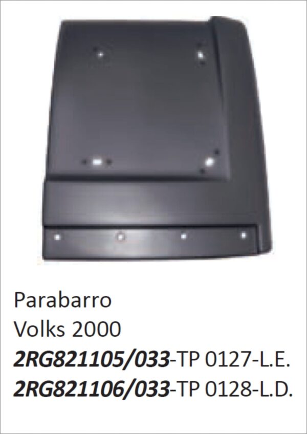 V134 - PARALAMA CABINE TRASEIRO VW 13.180 DIR (FIBRA)