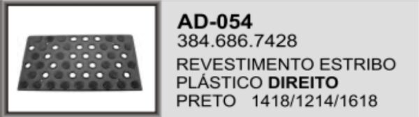 AD-054 - PISANTE ESTRIBO 1618 PLAST DIR