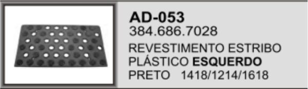 AD-053 - PISANTE ESTRIBO 1618 PLAST ESQ