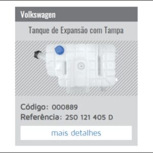 RP000889 - RESERV RADIADOR VW WORKER ADVANTECH