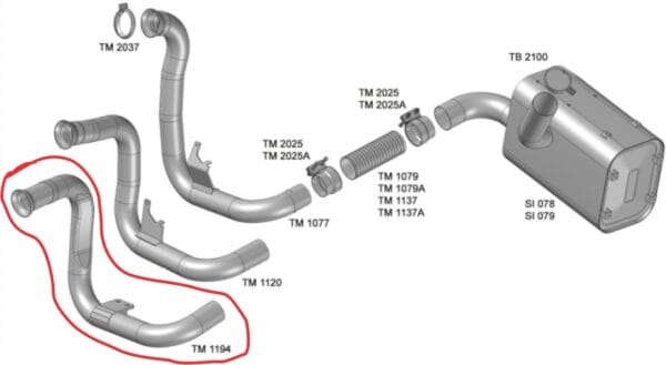 TM1194 - SAIDA MOTOR MB 2726 VERTICAL