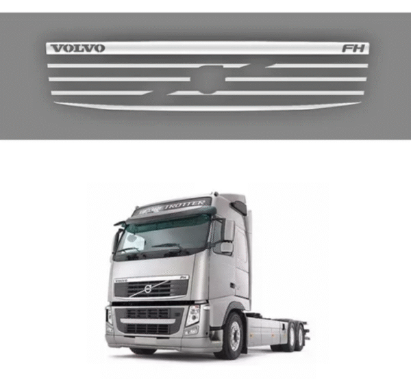SC1033 - ACAB GRADE INF INOX VOLVO FH 2010 ATE 2014
