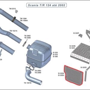 SI020A - PROT CALOR DIANT METAL SCANIA T/R 114/124