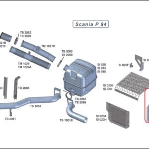 SI020C - PROT CALOR LATERAL SCANIA T/R 114/124