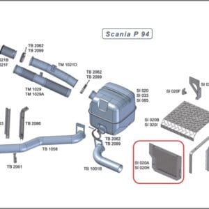 SI020H - PROT CALOR DIANT ALUM SCANIA T/R 114/124