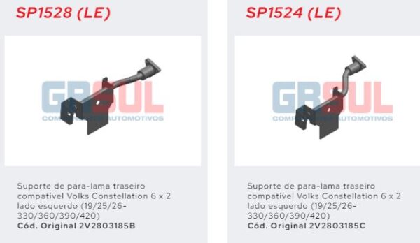 SP1528 - SUP PARALAMA TRASEIRO VW CONST ESQ