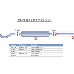 TB1083 - SAIDA FINAL 3'' 709/912/914 MODELO L