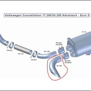 TB1163 - SAIDA FINAL 4'' VW CONST 17.280/24.280 ADVANTECH E