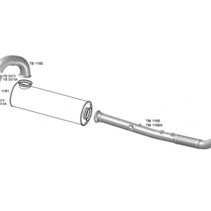 TB1216 - INTERM FLEXIVEL 4" 245 MM VOLVO VM 330 EURO 5