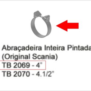 TB2069 - ABRAC ESCAP 4 LISA REFORCADA C/PARAF 1/2 POL.