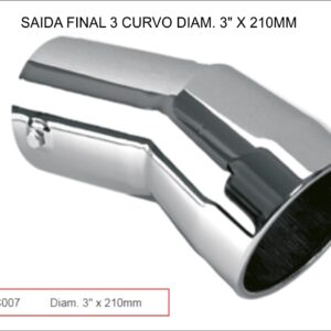 TC007 - FUNIL 3 CURVO DIAM. 3" X 210MM