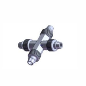 TEE-04 CRZ - CONEXAO TEE ZAMAK MANG 4 SAIDAS 8MM S/ PORCAS