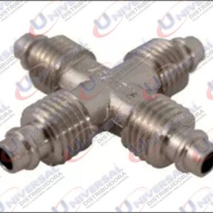 SF-225-A - CONEXAO TEE ZAMAK MANG 4 SAIDAS 8MM S/ PORCAS