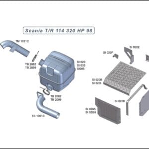 TM1021F - INTERM FLEXIVEL 4,5" SCANIA INOX