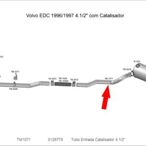 TM1071 - INTERM CATALISADOR 4,5"