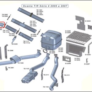 TM1109 - SAIDA MOTOR SCANIA 2005 A 2011
