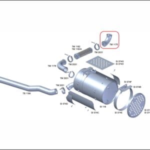 TM1175 - SAIDA MOTOR VW 17.180 / 17.220 / 24.220 3.5" APOS