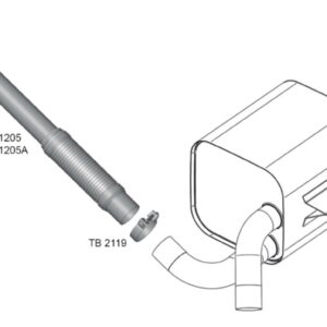 TM1205A - SAIDA MOTOR ACCELO 2012 INOX