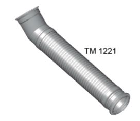 TM1221 - INTERM FLEXIVEL DAF XF 105 INOX C/ BOCA