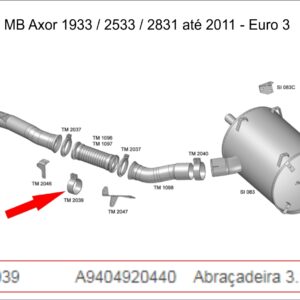 TM2039 - ABRAC ESCAP 3,5 LISA( USAR A TM2035 )