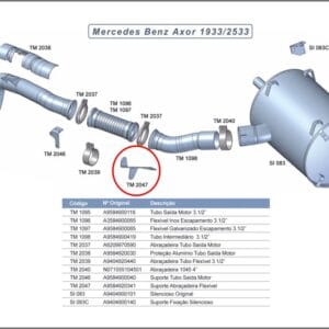 TM2047 - SUP ABRAC ESCAP FLEXIVEL MB AXOR 1933