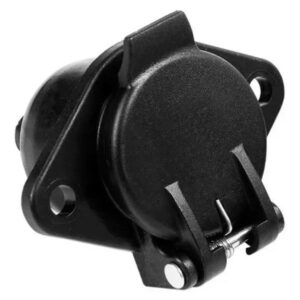 1313 - TOMADA ELETRICA 24V 7 POLOS FEMEA PRETA
