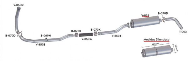 V853 - SILENC VOLVO XH/NL/EDC/ONIBUS