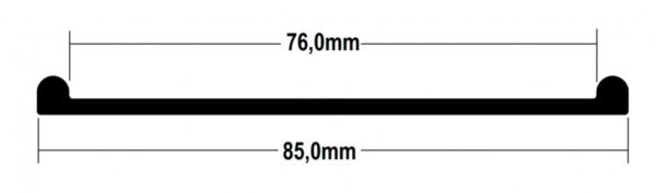 V885 - CINTA BOR TQ 76 MM MOD U X 1000MM