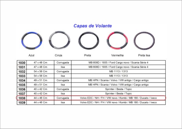 VL1038PR - CAPA VOLANTE