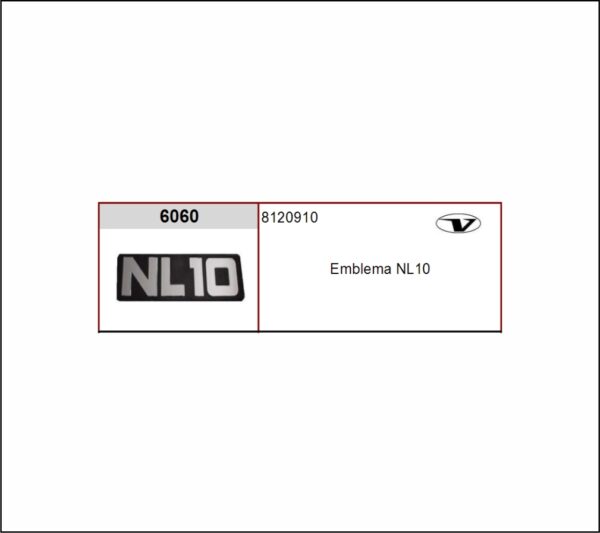 VL6060 - EMBLEMA PLAST VOLVO NL10