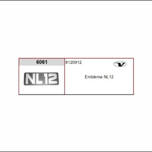 VL6061 - EMBLEMA PLAST VOLVO NL12
