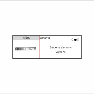 VL6065 - EMBLEMA PLAST VOLVO NL ELECTRONIC (ORIGINAL)
