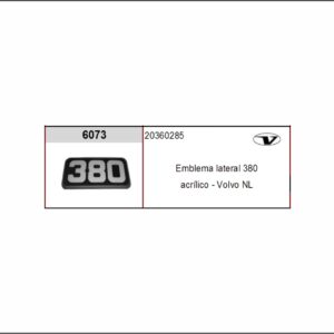 VL6073 - EMBLEMA PLAST VOLVO 380