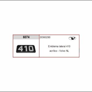VL6074 - EMBLEMA PLAST VOLVO 410