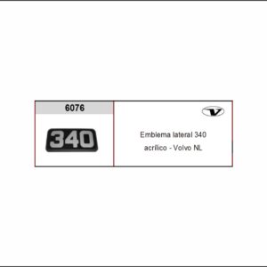 VL6076 - EMBLEMA PLAST VOLVO NL 340