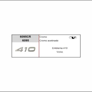 VV 6/9 - EMBLEMA ACETINADO VOLVO FH/VM N° 6/9