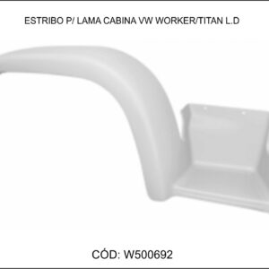 W50069.2 - PARALAMA ESTRIBO CABINE VW WORKER/TITAN DIR